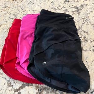 Lululemon Speed up high rise lined shorts 4”